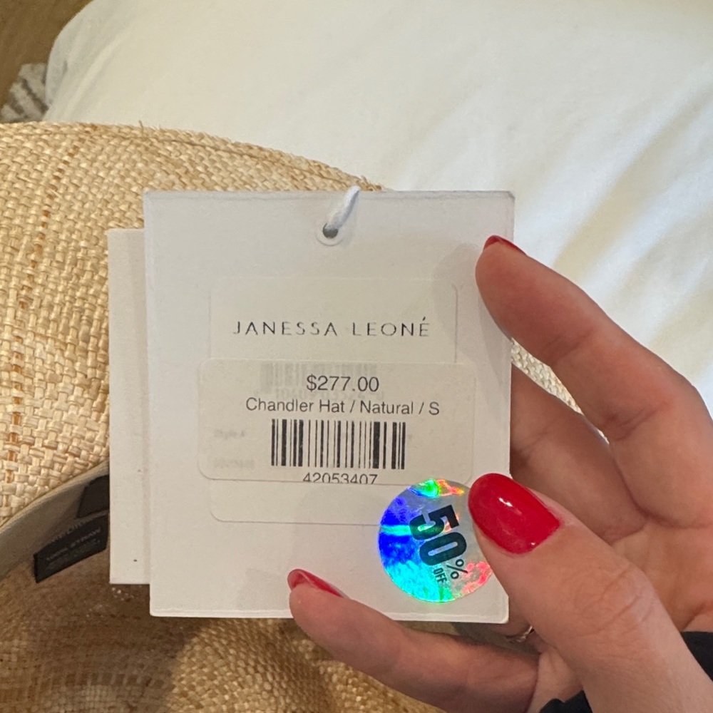 Janessa Leone Natural Chandler Hat